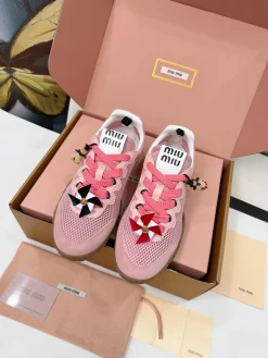 MIU MIU Sneakers Sheepskin Leather EU35-40 B00202608031153