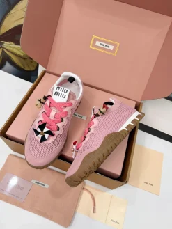 Alternative view of MIU MIU Sneakers Sheepskin Leather EU35-40 B00202608031153