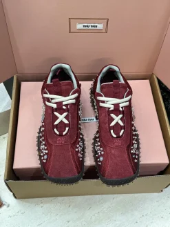 MIU MIU Sneakers Suede Mesh Leather EU35-41 C50202608032573