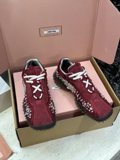 Alternative view of MIU MIU Sneakers Suede Mesh Leather EU35-41 C50202608032573
