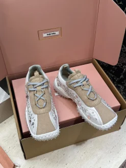 Alternative view of MIU MIU Sneakers Suede Mesh Leather EU35-41 C50202608032575
