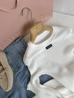 Alternative view of MIU MIU Sweaters Cotton Blend One Size B80202608041152