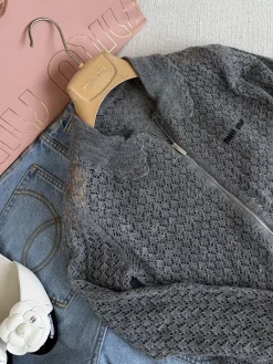 Alternative view of MIU MIU Sweaters Lace Knit S-L B55202608040200