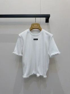 MIU MIU T-shirts Cotton Lace S-L A85202608042895