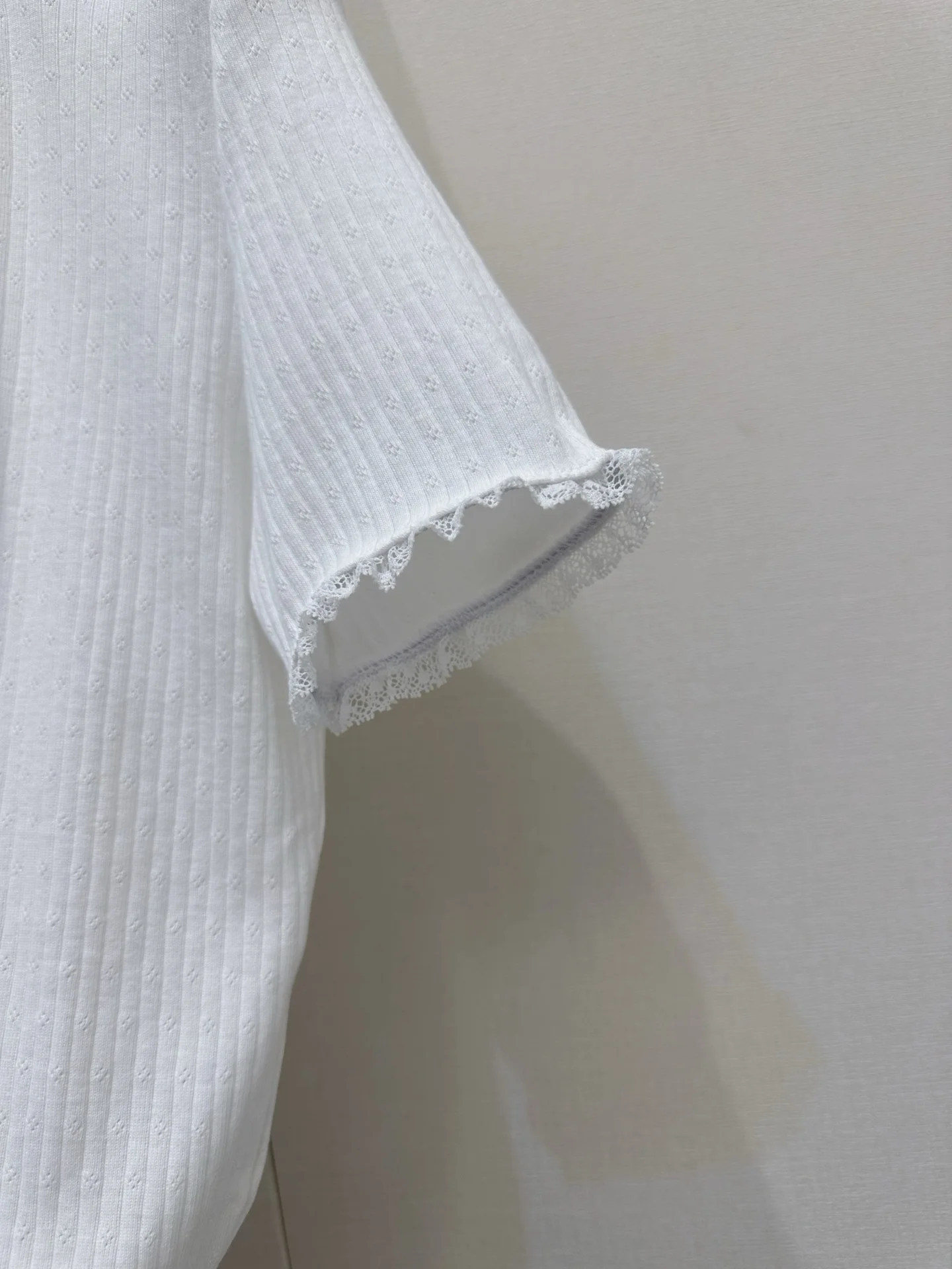 MIU MIU T-shirts Cotton Lace S-L A85202608042895 - Image 6