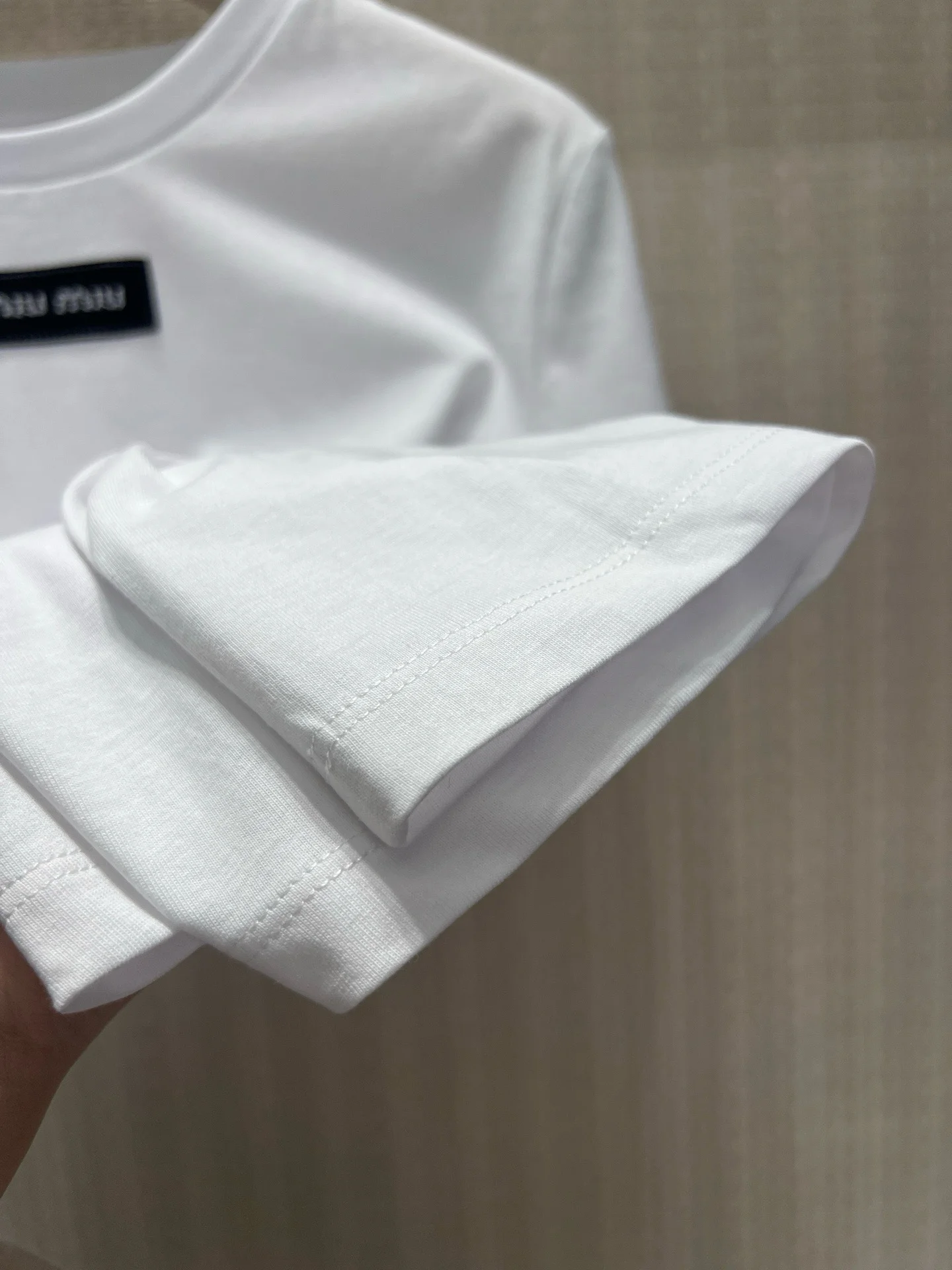 MIU MIU T-shirts Cotton S-M-L A55202608040786 - Image 8