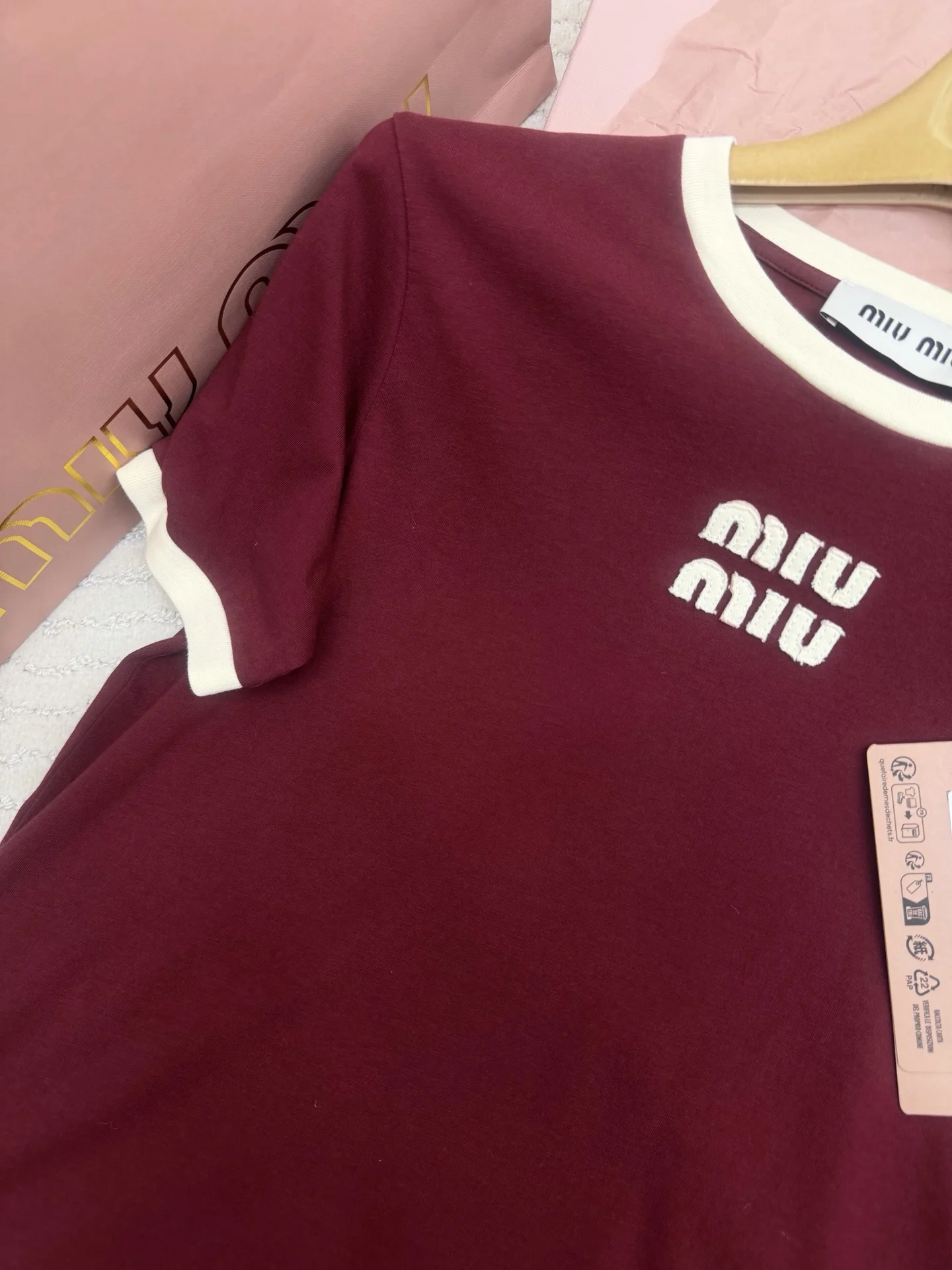 MIU MIU T-shirts Cotton S-M-L A95202608040496 - Image 5