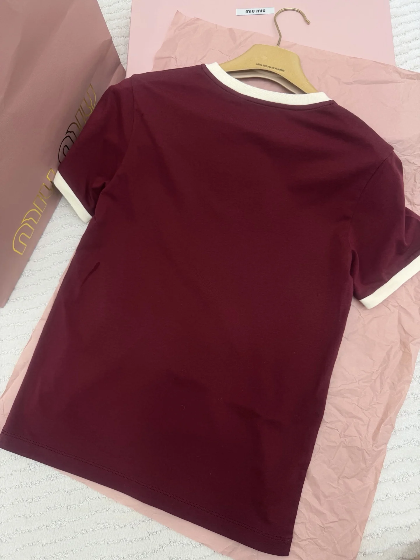 MIU MIU T-shirts Cotton S-M-L A95202608040496 - Image 9