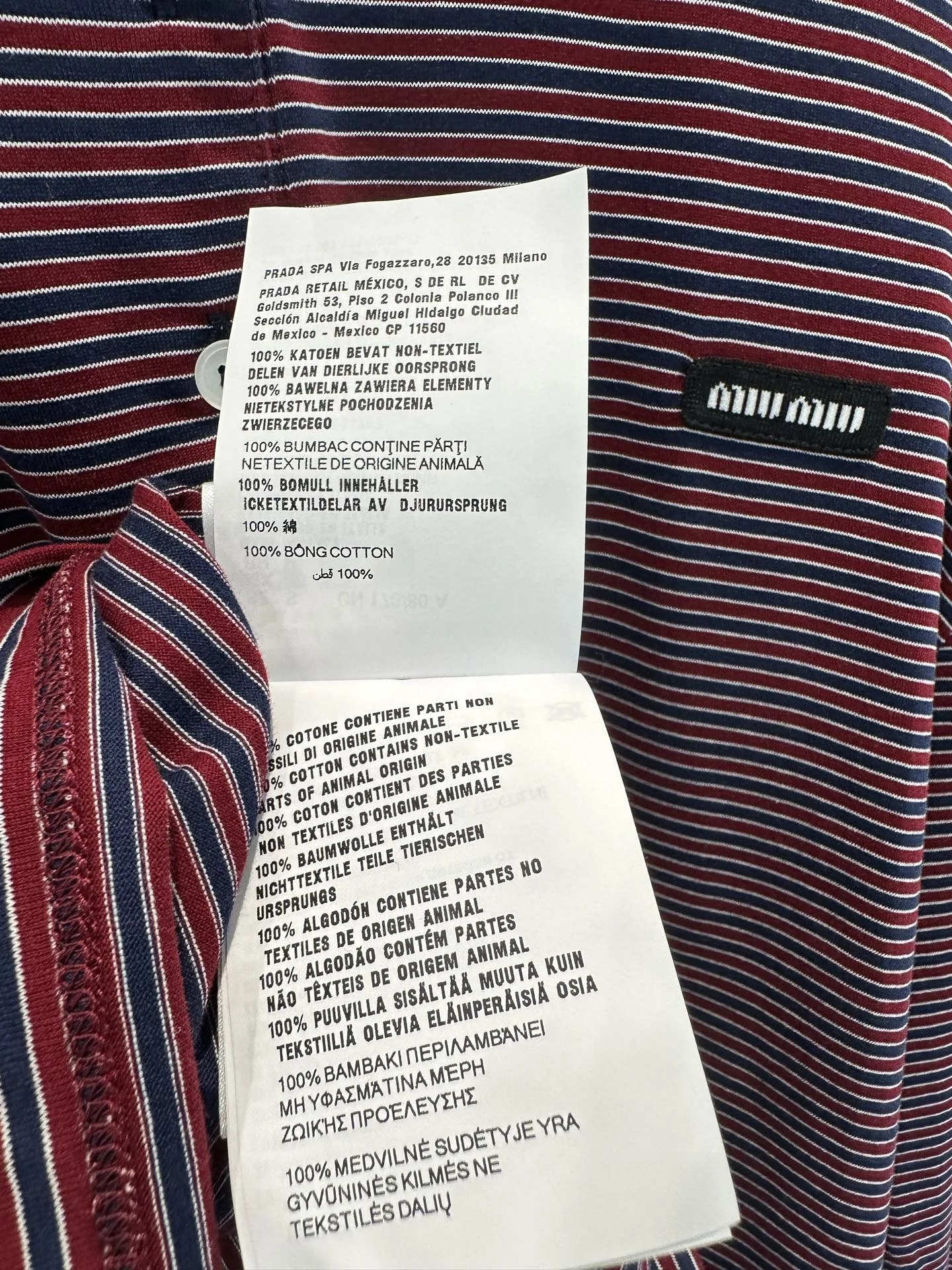 MIU MIU T-shirts Cotton S-M-L B00202608042776 - Image 9