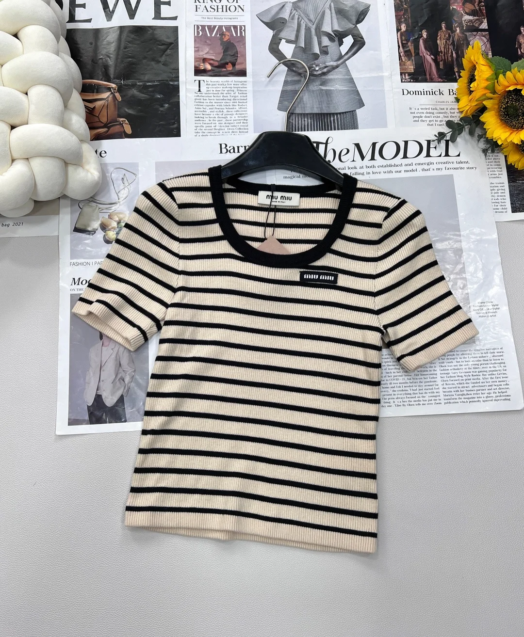 MIU MIU T-shirts Wool S M L A95202608040133