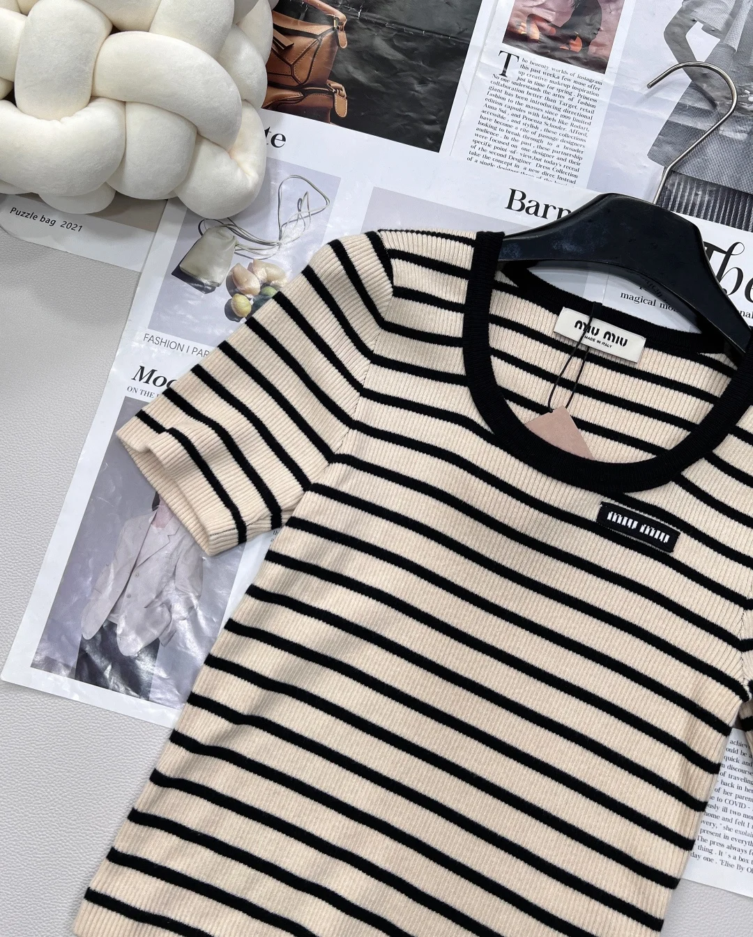 MIU MIU T-shirts Wool S M L A95202608040133 - Image 4