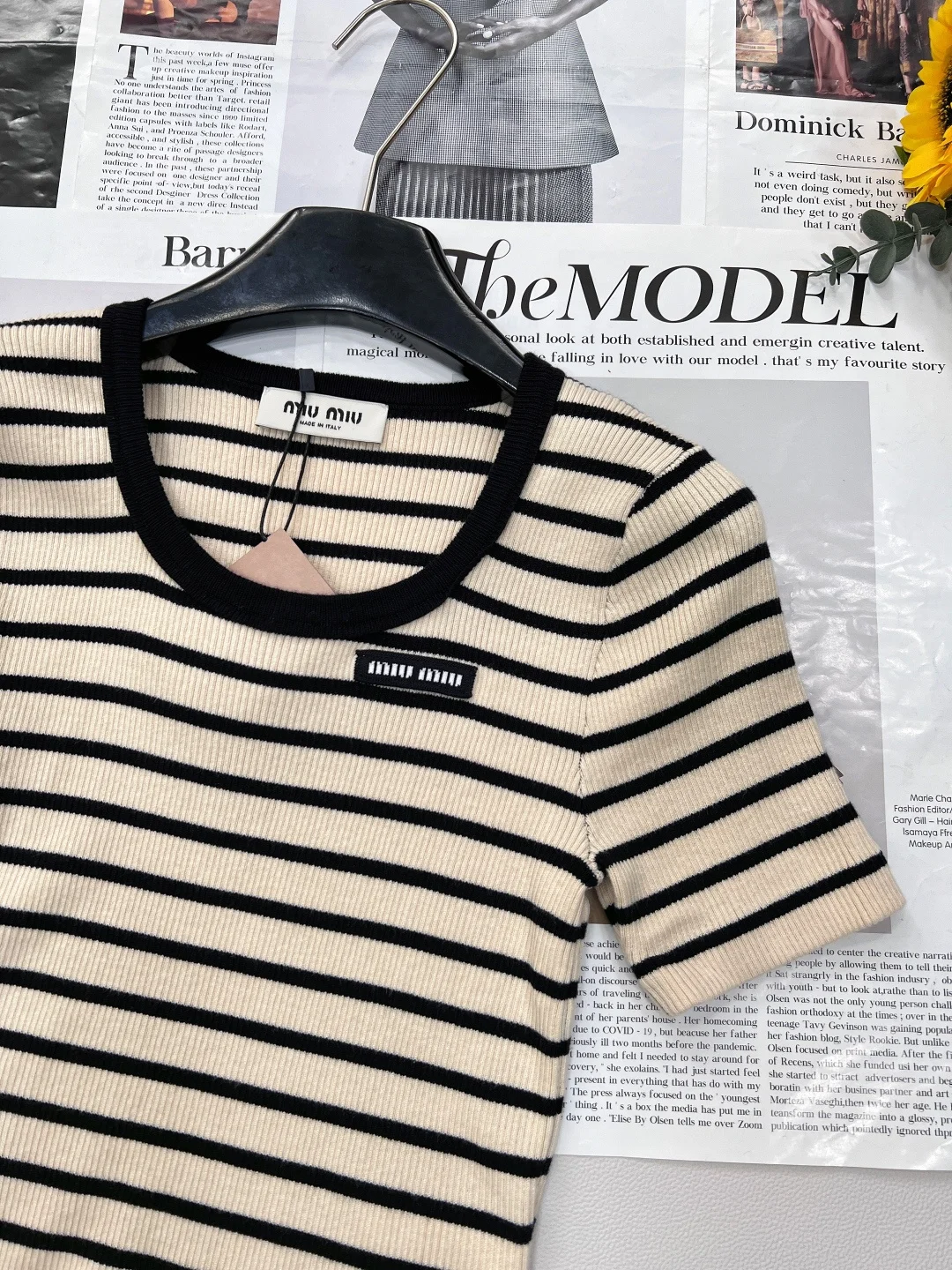 MIU MIU T-shirts Wool S M L A95202608040133 - Image 9