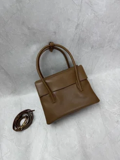 Alternative view of MIU MIU Top Handle Bags Calfskin Leather (Brown) 23CM G10202608091065
