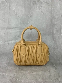 Alternative view of MIU MIU Top Handle Bags Lamb Leather (Tan-Gold) 19X13X6CM G80202608090717