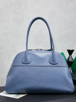 Alternative view of MIU MIU Top Handle Bags Lambskin Leather (Blue) 40X24X13CM I00202608090600