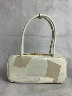 Alternative view of MIU MIU Top Handle Bags Leather Canvas (Cream-Beige) 28X12X9CM G80202608091041