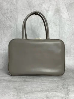 Alternative view of MIU MIU Top Handle Bags Leather (Gray-Gold) 34X10X23 CM G80202608091362