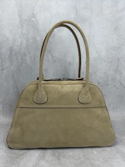Alternative view of MIU MIU Top Handle Bags Suede Leather (Beige-Silver) 40X24X13CM I00202608090632