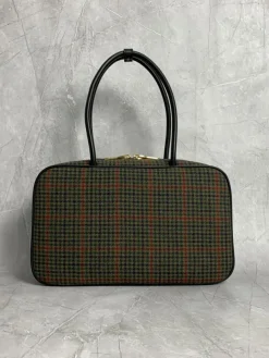 Alternative view of MIU MIU Top Handle Bags Wool Calfskin (Green-Black) 34X23X12CM G00202608091352
