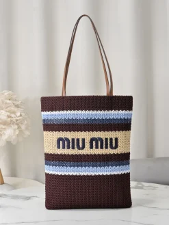 MIU MIU Totes Bags (Brown-Beige-Blue-White) 30X38 E00202608091188