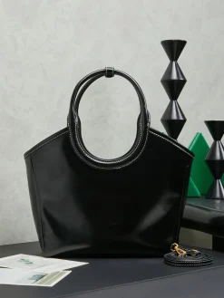 Alternative view of MIU MIU Totes Bags Calf Leather (Black) 22X14X11CM F50202608090826
