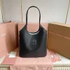 MIU MIU Totes Bags Calf Leather (Black-White) 35X40CM F50202608091244