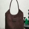 MIU MIU Totes Bags Calf Leather (Brown) 35X40CM E50202608091261