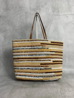 Alternative view of MIU MIU Totes Bags Cotton (Brown-Beige) 40X34X16CM G80202608090970