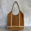 MIU MIU Totes Bags Deerskin Leather (Brown-Cream) 35X40CM F80202608091424