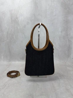 Alternative view of MIU MIU Totes Bags Denim (Black-Brown) 20X24CM D30202608090625
