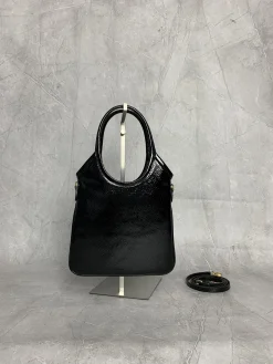 Alternative view of MIU MIU Totes Bags Leather (Black-Gold) 20X24 CM E50202608090618
