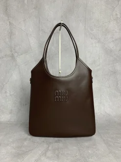 MIU MIU Totes Bags Leather (Brown) 35X40X60 CM F50202608090119