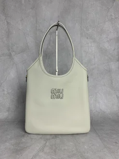 MIU MIU Totes Bags Leather (White) 35X40X60 CM F50202608090122