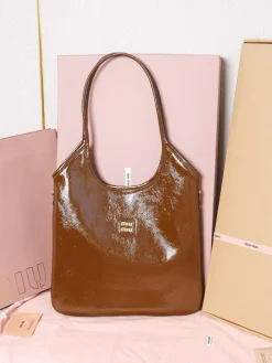 MIU MIU Totes Bags Patent Leather 35X40CM F50202608091249