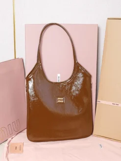 Alternative view of MIU MIU Totes Bags Patent Leather 35X40CM F50202608091249