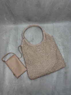 MIU MIU Totes Bags Sequin Mesh (Beige-Gold) 35X40CM G00202608090405