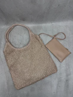Alternative view of MIU MIU Totes Bags Sequin Mesh (Beige-Gold) 35X40CM G00202608090405