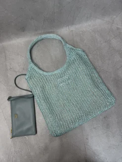 MIU MIU Totes Bags Sequin Mesh (Blue-Gray) 35X40CM G00202608090406