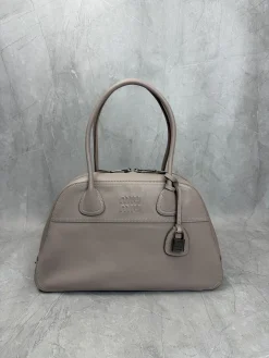 MIU MIU Totes Bags Vegetable-tanned Lambskin (Beige) 40X24X13CM I00202608090547