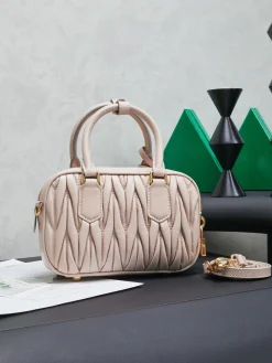 Alternative view of MIU MIU Trend Bags Lamb Leather (Beige-Gold) 19X13X6CM G80202608091457