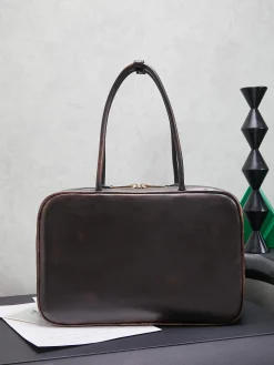 Alternative view of MIU MIU Trend Bags Lamb Leather (Brown-Gold) 34X23X12CM I00202608091435