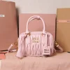 MIU MIU Trend Bags Lamb Leather (Pink-Gold) 19X13X6CM G80202608091450