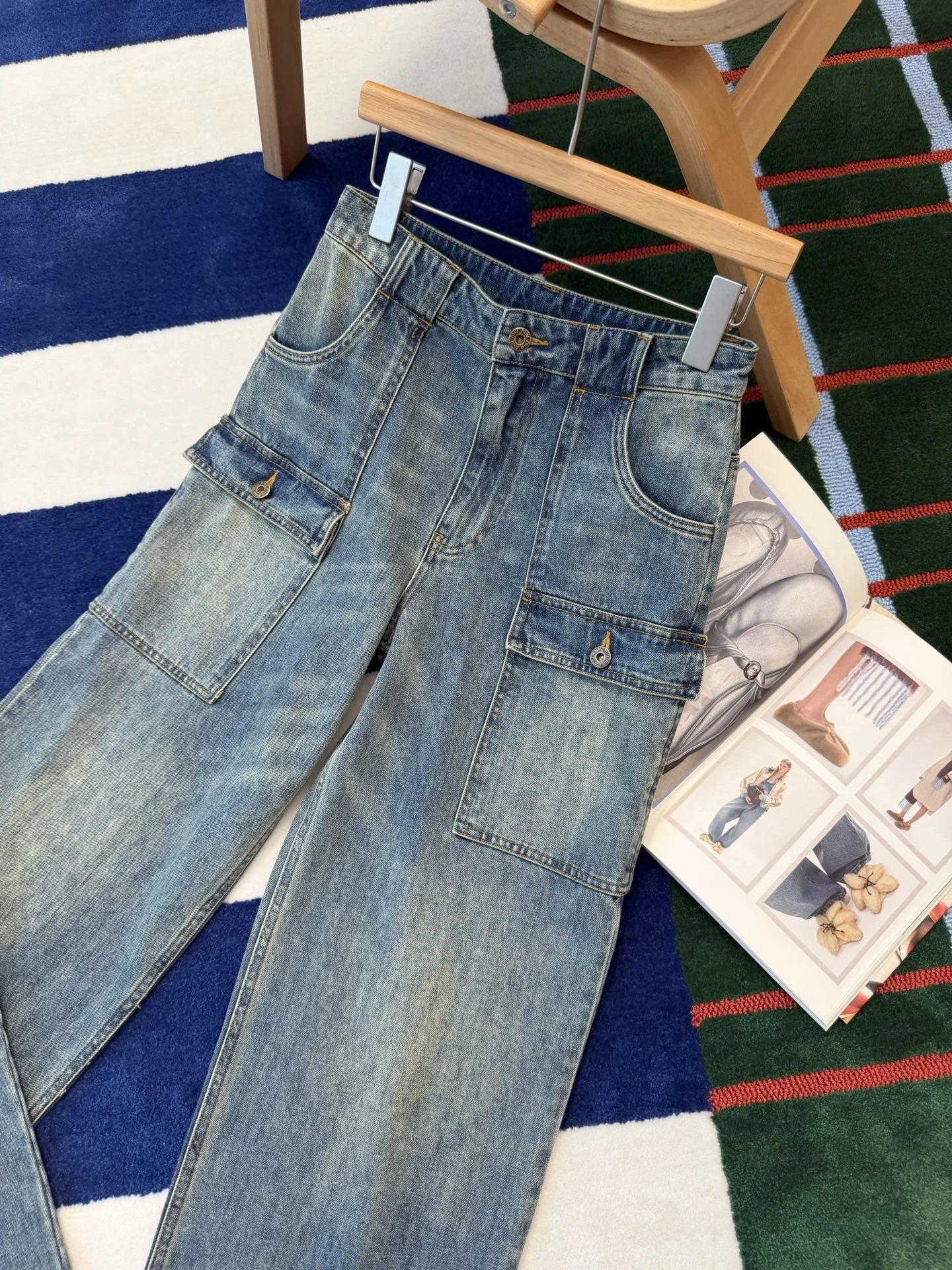 MIU MIU Trousers Denim S-M-L C15202608040676 - Image 2