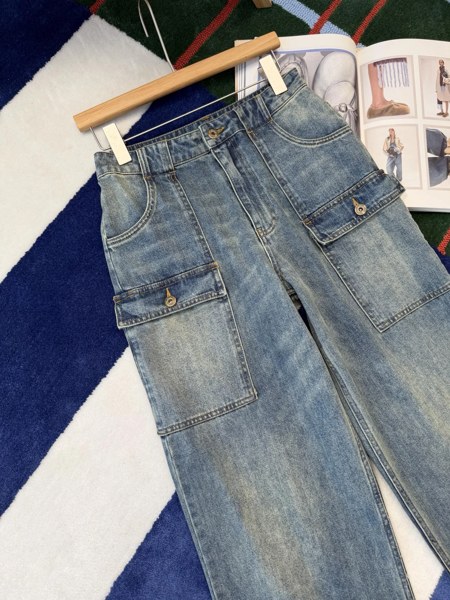 MIU MIU Trousers Denim S-M-L C15202608040676 - Image 3