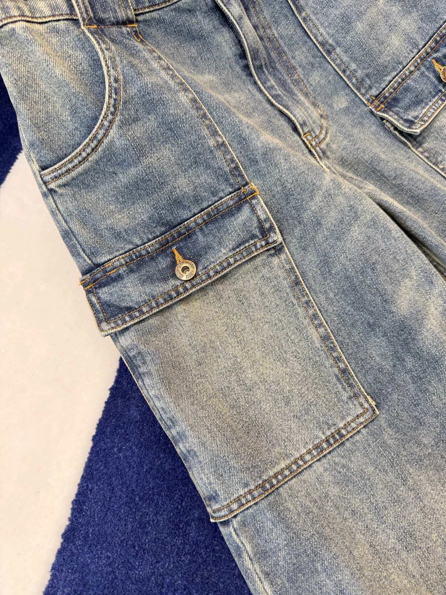 MIU MIU Trousers Denim S-M-L C15202608040676 - Image 4