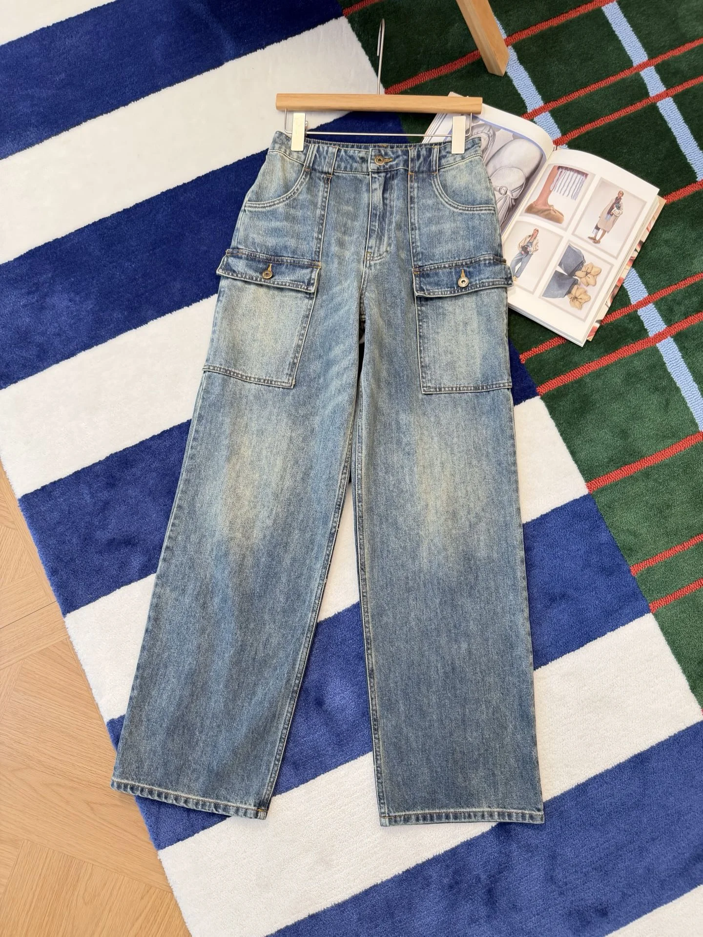MIU MIU Trousers Denim S-M-L C15202608040676 - Image 7