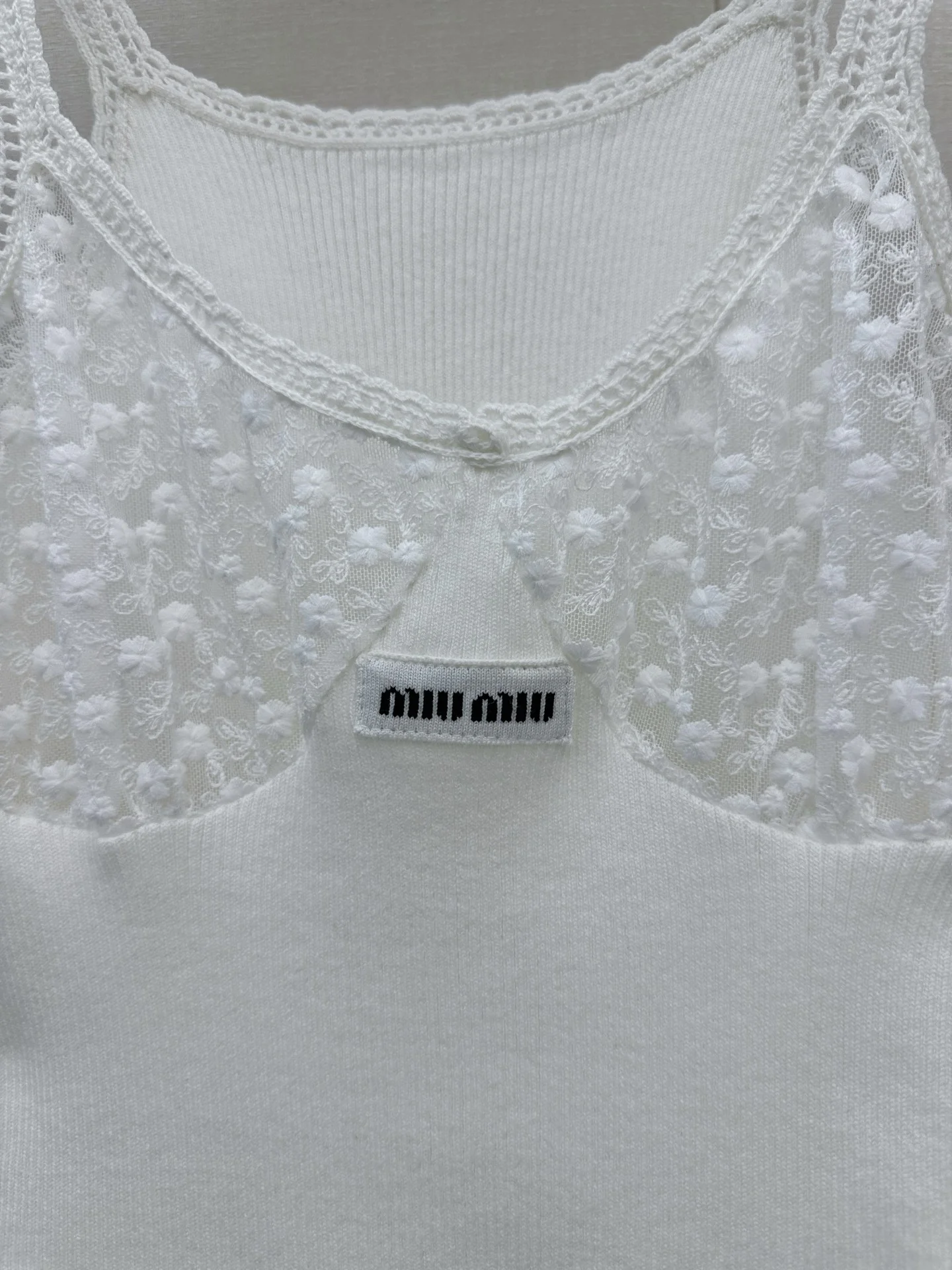 MIU MIU Vests Cotton Lace S-L C15202608042136 - Image 6