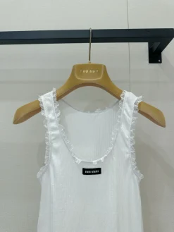Alternative view of MIU MIU Vests Cotton S-M-L A85202608042893