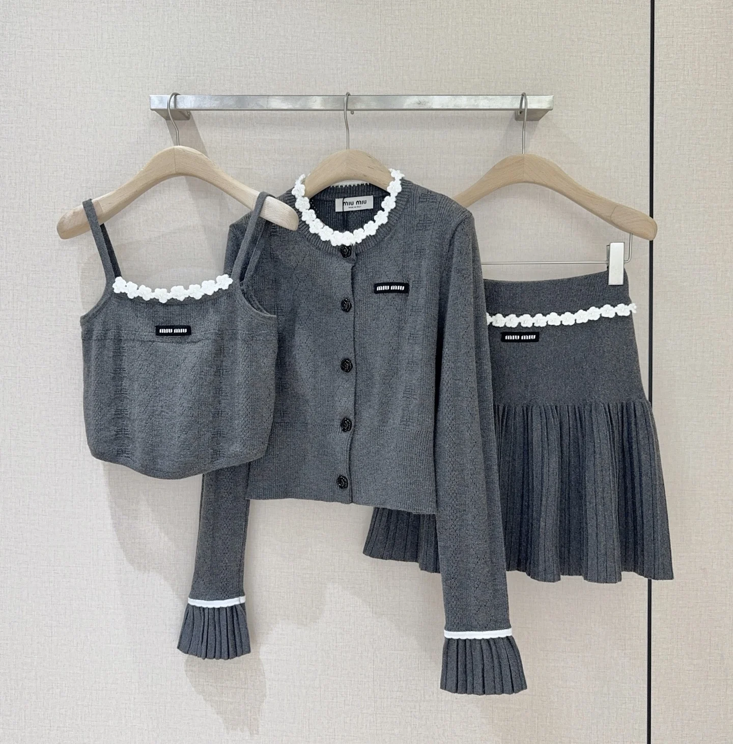 MIU MIU Vests Knit Cotton S-M-L A80202608042018 - Image 8