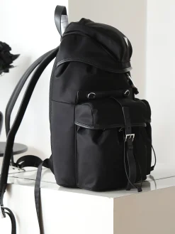 Alternative view of PRADA Backpacks Bags Calfskin Leather (Black) 30x46x19cm G50202608080974